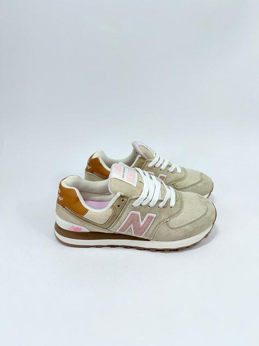 New Balance 574 Beige Rosa
