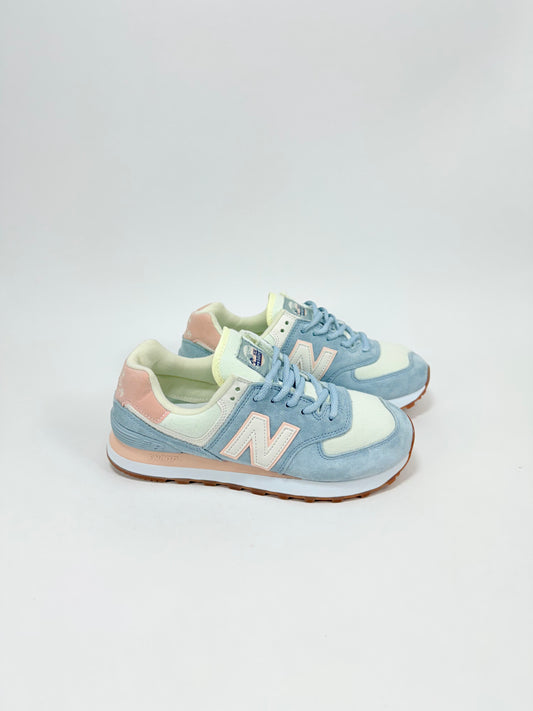 New Balance 574 Azul Rosa